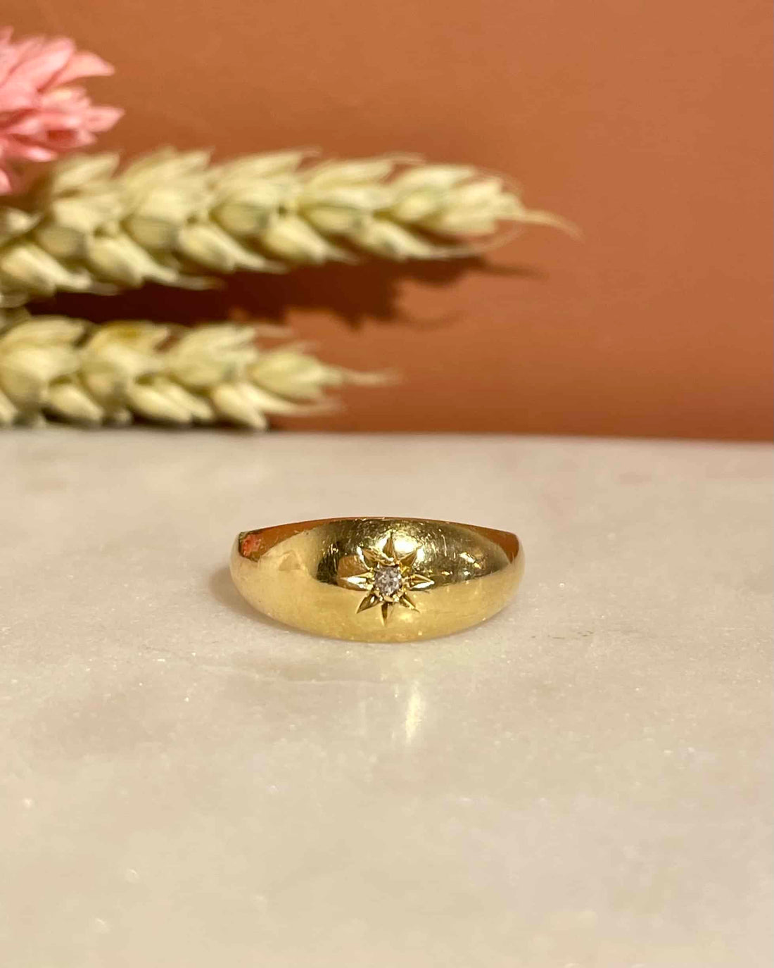 Bague Jonc Diamant Étoile &quot;Mirage&quot;