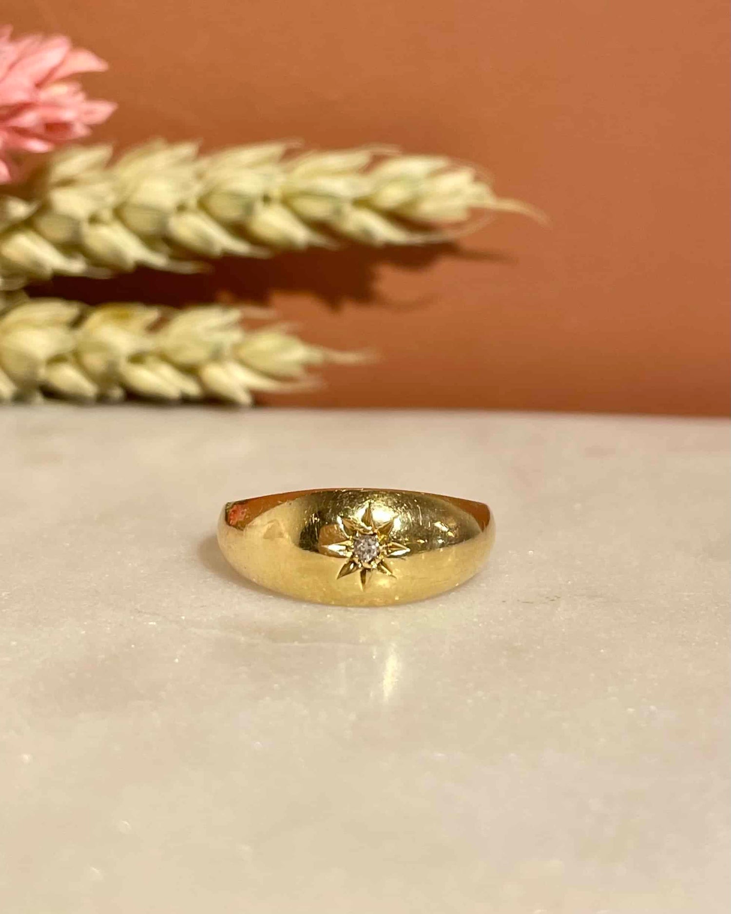 Bague Jonc Diamant Étoile &quot;Mirage&quot;