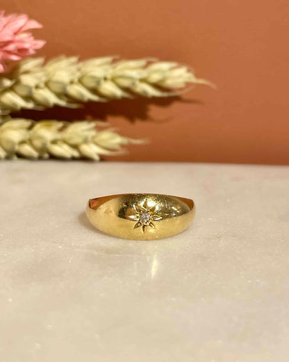 Bague Jonc Diamant Étoile &quot;Mirage&quot;