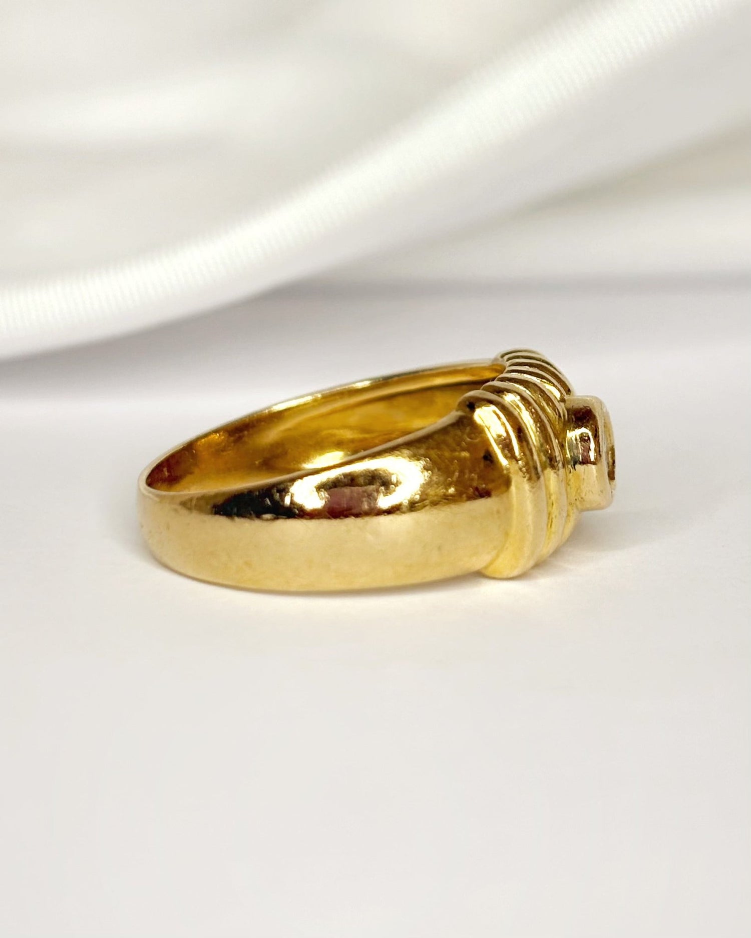 Bague Jonc Diamant &amp; Or 5.84g "Clotilde" - Elliade Paris