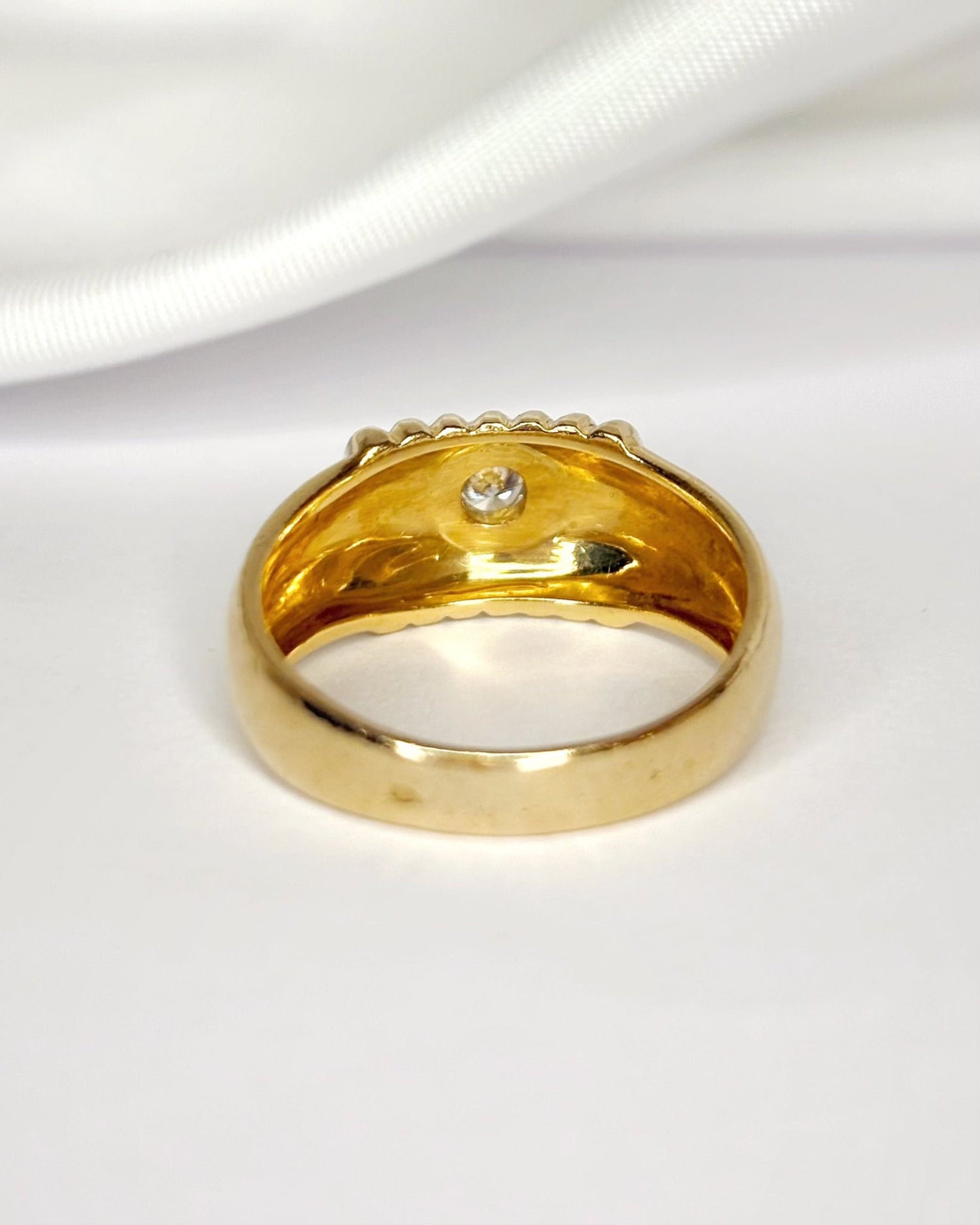 Bague Jonc Diamant &amp; Or 5.84g "Clotilde" - Elliade Paris