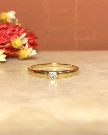 Bague Jonc Diamant &quot;Reem&quot; - Elliade Paris