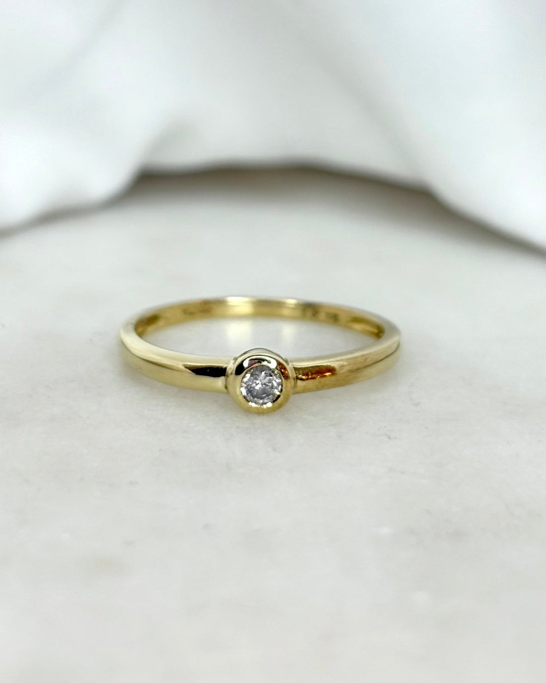 Bague Jonc Diamant &quot;Valentine&quot; - Elliade Paris