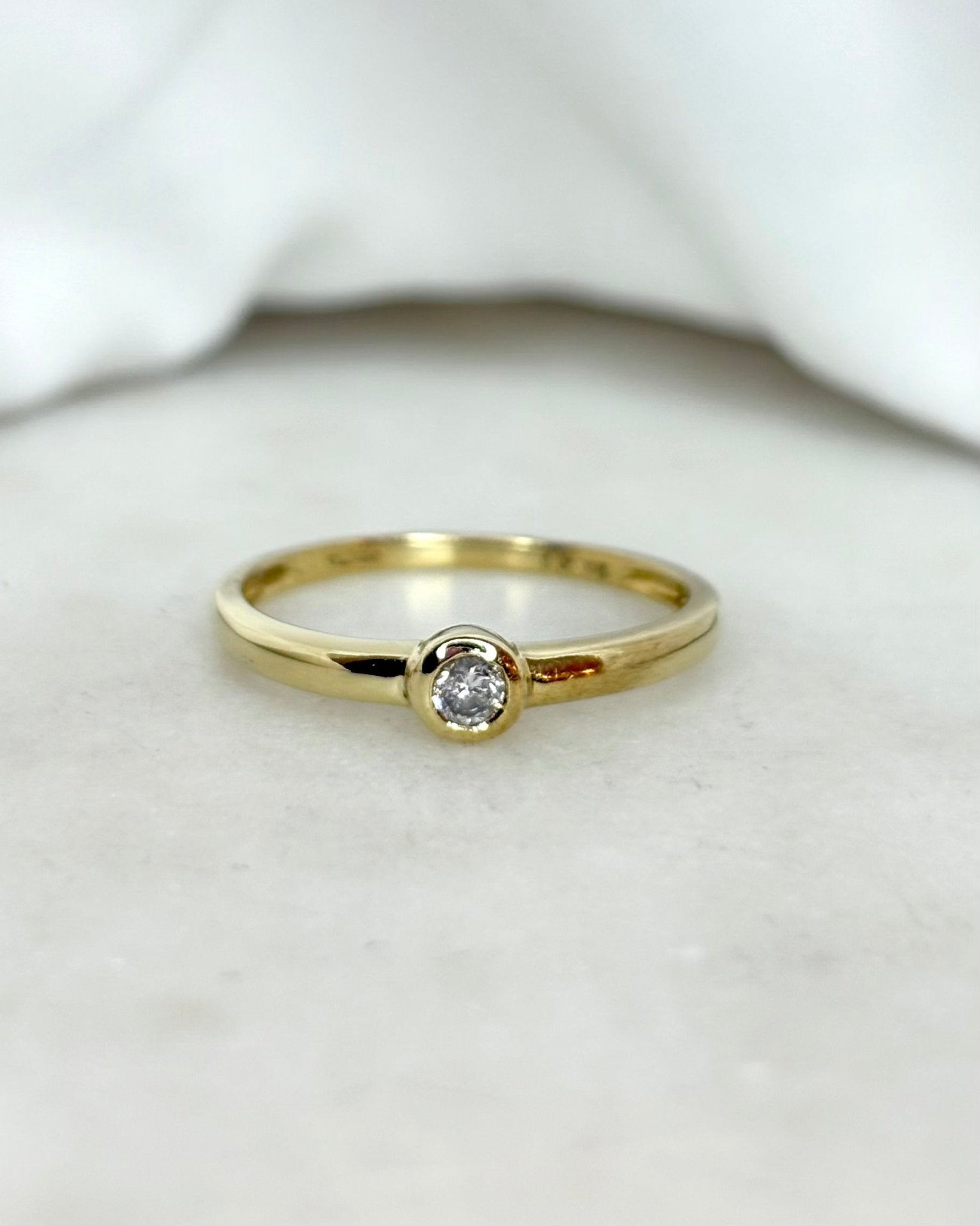 Bague Jonc Diamant &quot;Valentine&quot; - Elliade Paris