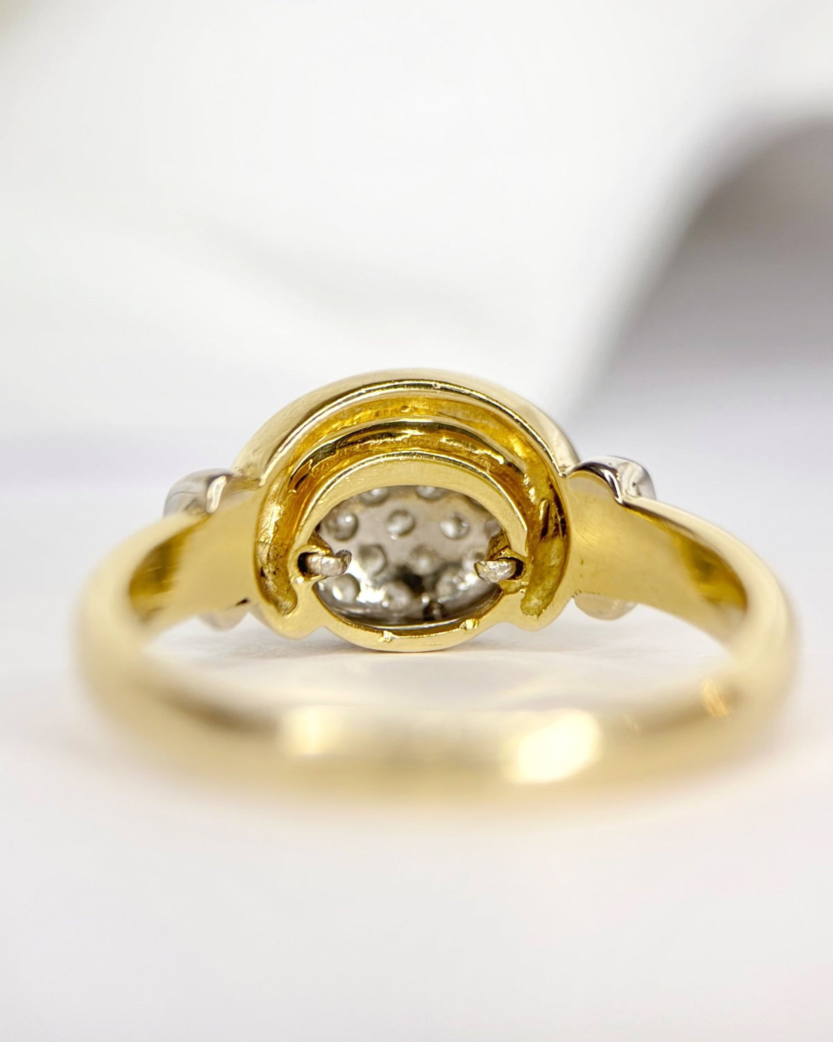 Bague Jonc Diamants 0.29 carat &amp; Or 18 carats 5.49g "Edna" - Elliade Paris