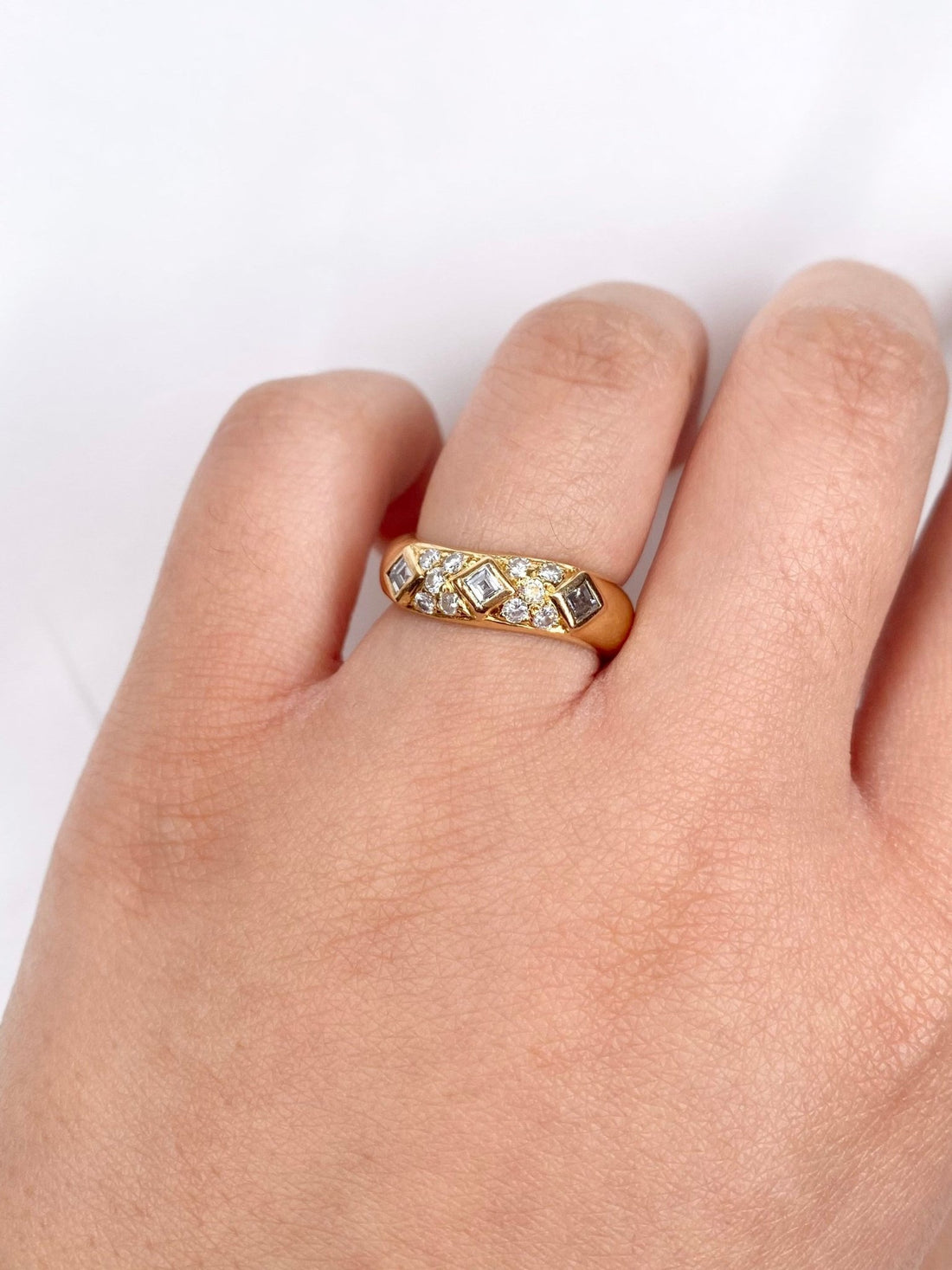 Bague Jonc Diamants 0.56 carat "Amicie" - Elliade Paris