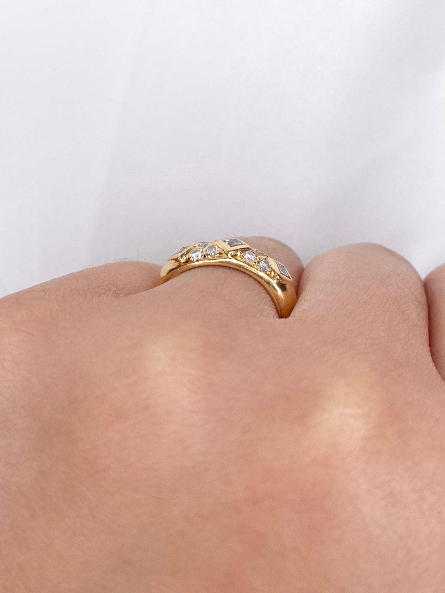 Bague Jonc Diamants 0.56 carat "Amicie" - Elliade Paris