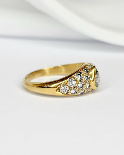 Bague Jonc Diamants 0.86 carat "Leïla" - Elliade Paris