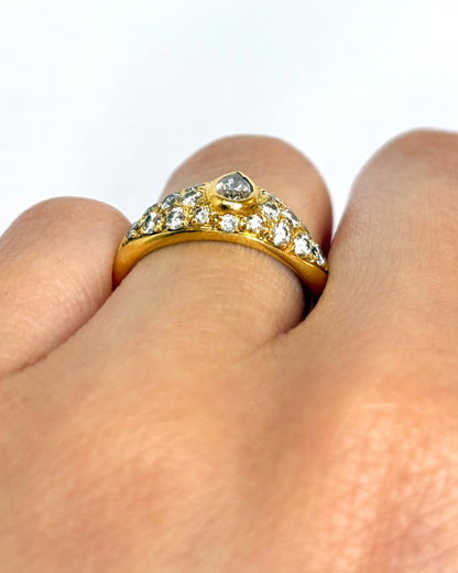 Bague Jonc Diamants 0.86 carat "Leïla" - Elliade Paris