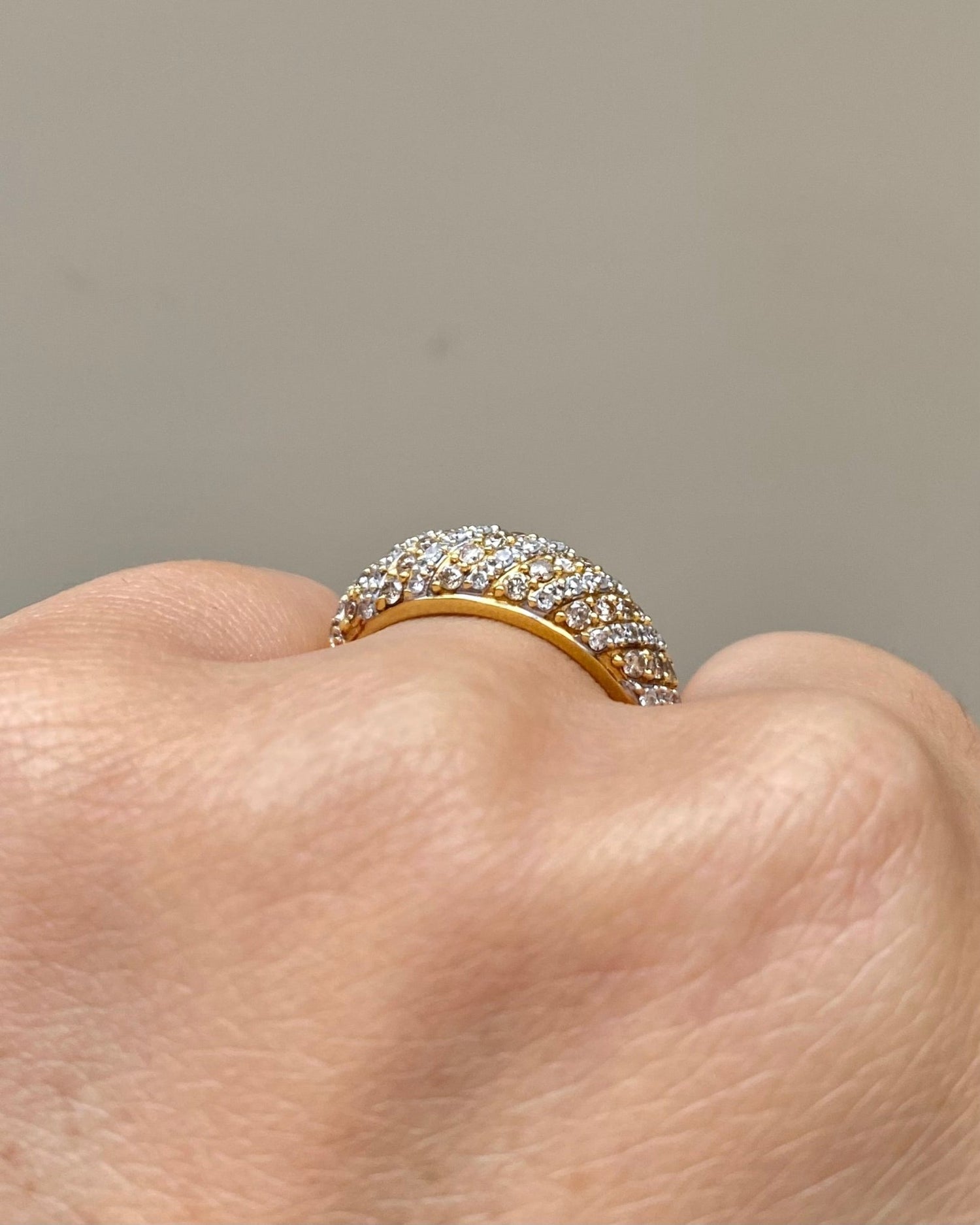 Bague Jonc Diamants Blancs &amp; Jaunes &quot;Fanny&quot; - Elliade Paris