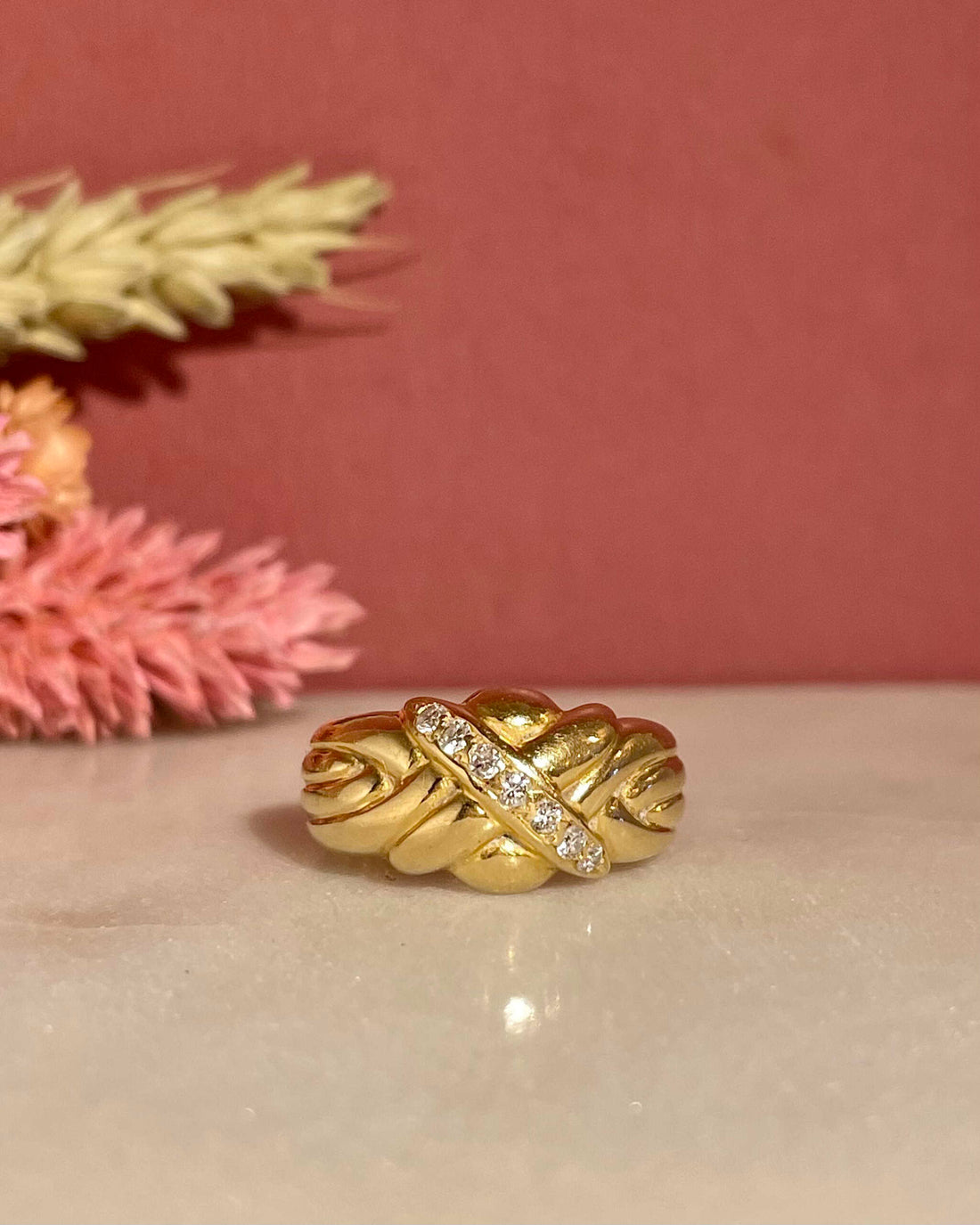 Bague Jonc Or &amp; Diamants &quot;Nelly&quot;