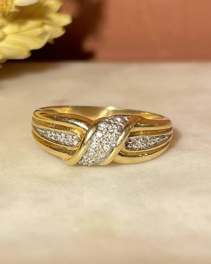 Bague Jonc Diamants &quot;Lola&quot; - Elliade Paris