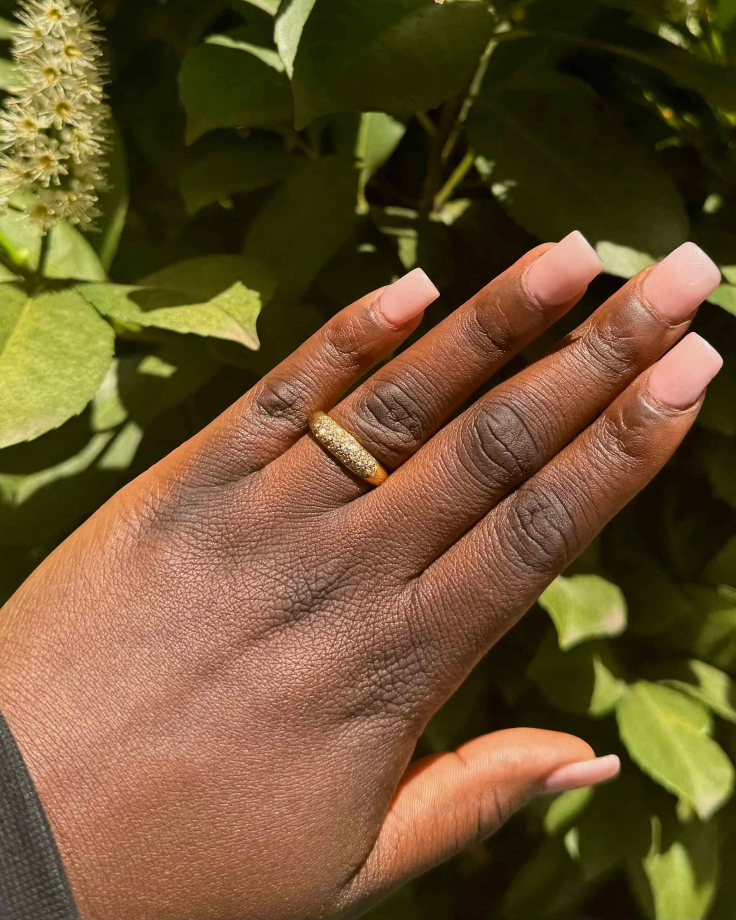 Bague Jonc Diamants &quot;Lumina&quot; - Elliade Paris