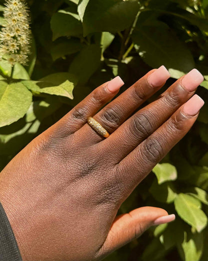 Bague Jonc Diamants &quot;Lumina&quot; - Elliade Paris