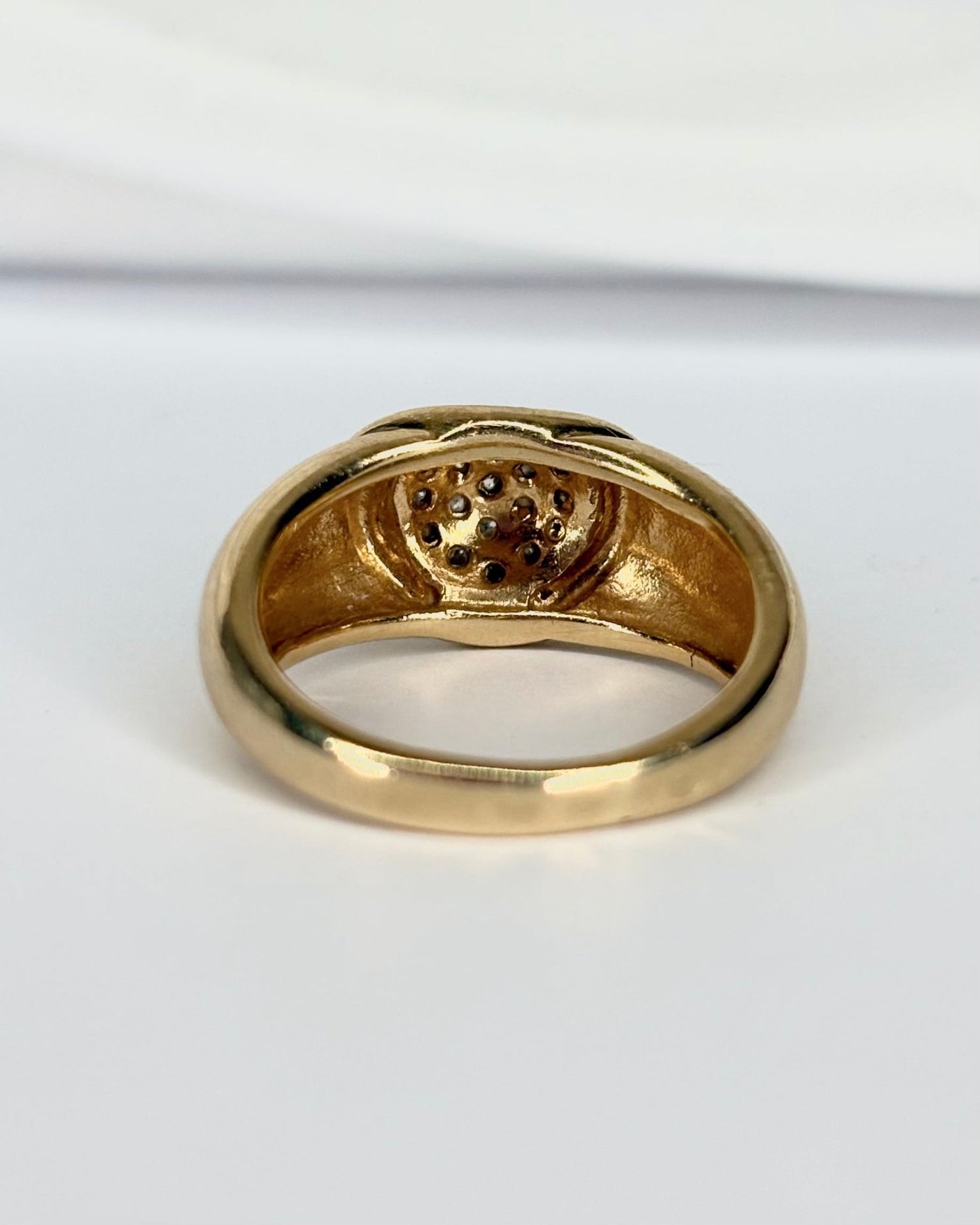 Bague Jonc Diamants &amp; Or 4.79g "Lou" - Elliade Paris