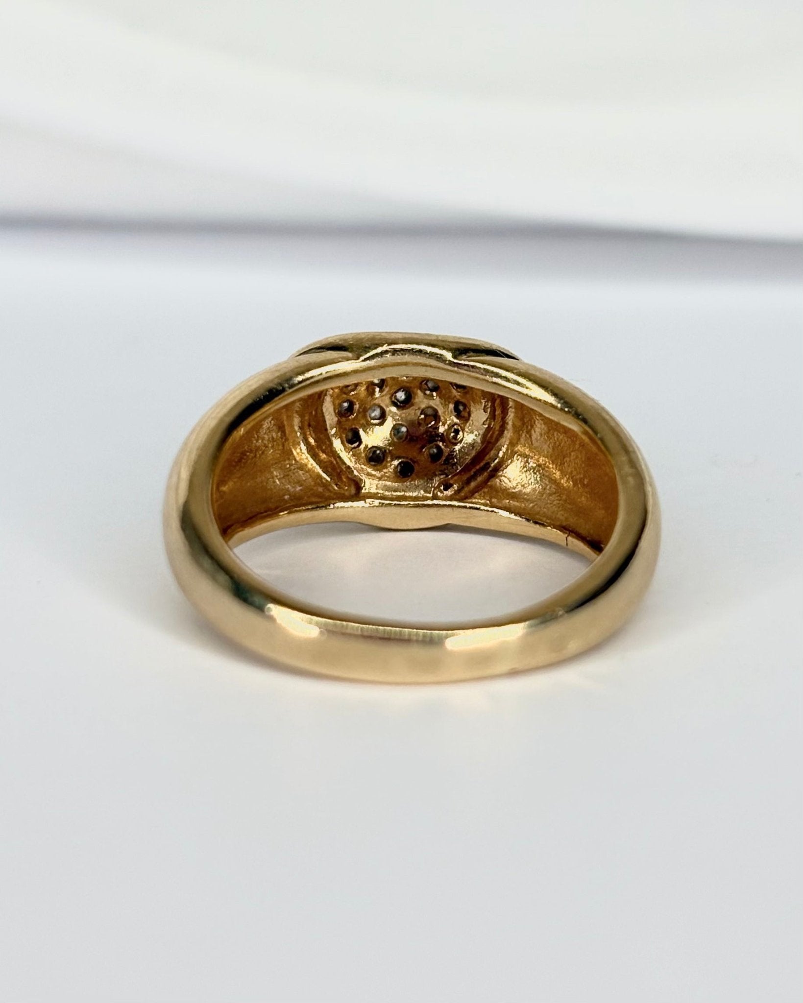 Bague Jonc Diamants &amp; Or 4.79g "Lou" - Elliade Paris
