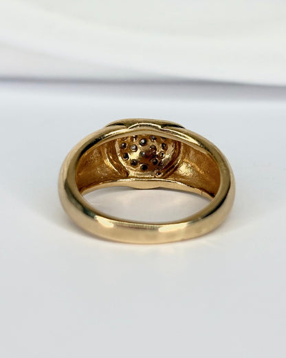 Bague Jonc Diamants &amp; Or 4.79g "Lou" - Elliade Paris