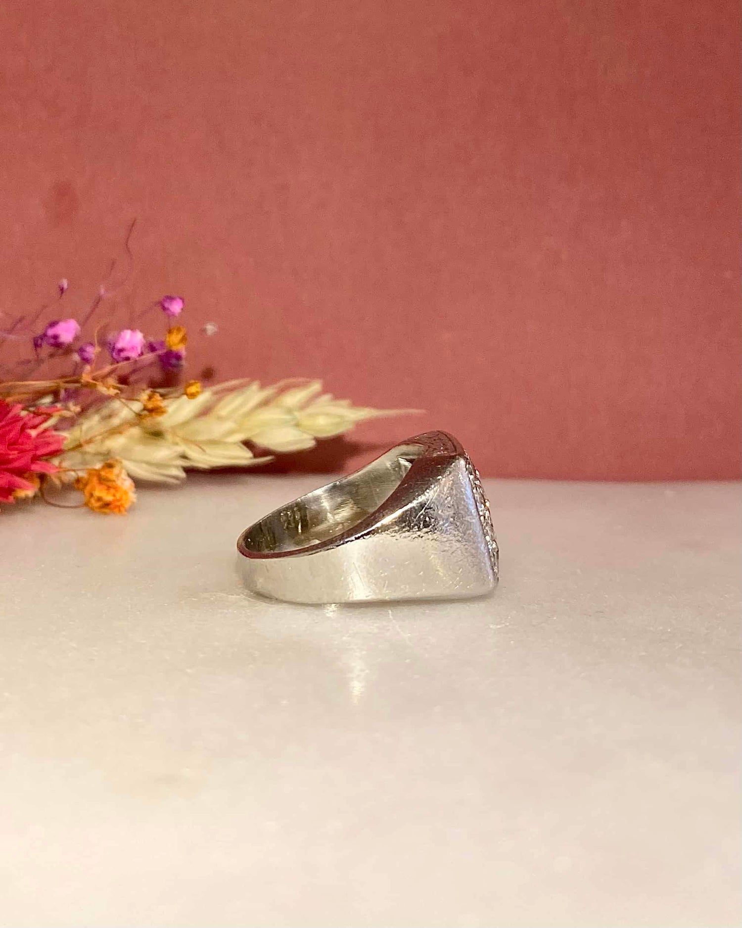 Bague Tank Vintage 20 Diamants 1 carat &quot;Danaé&quot;