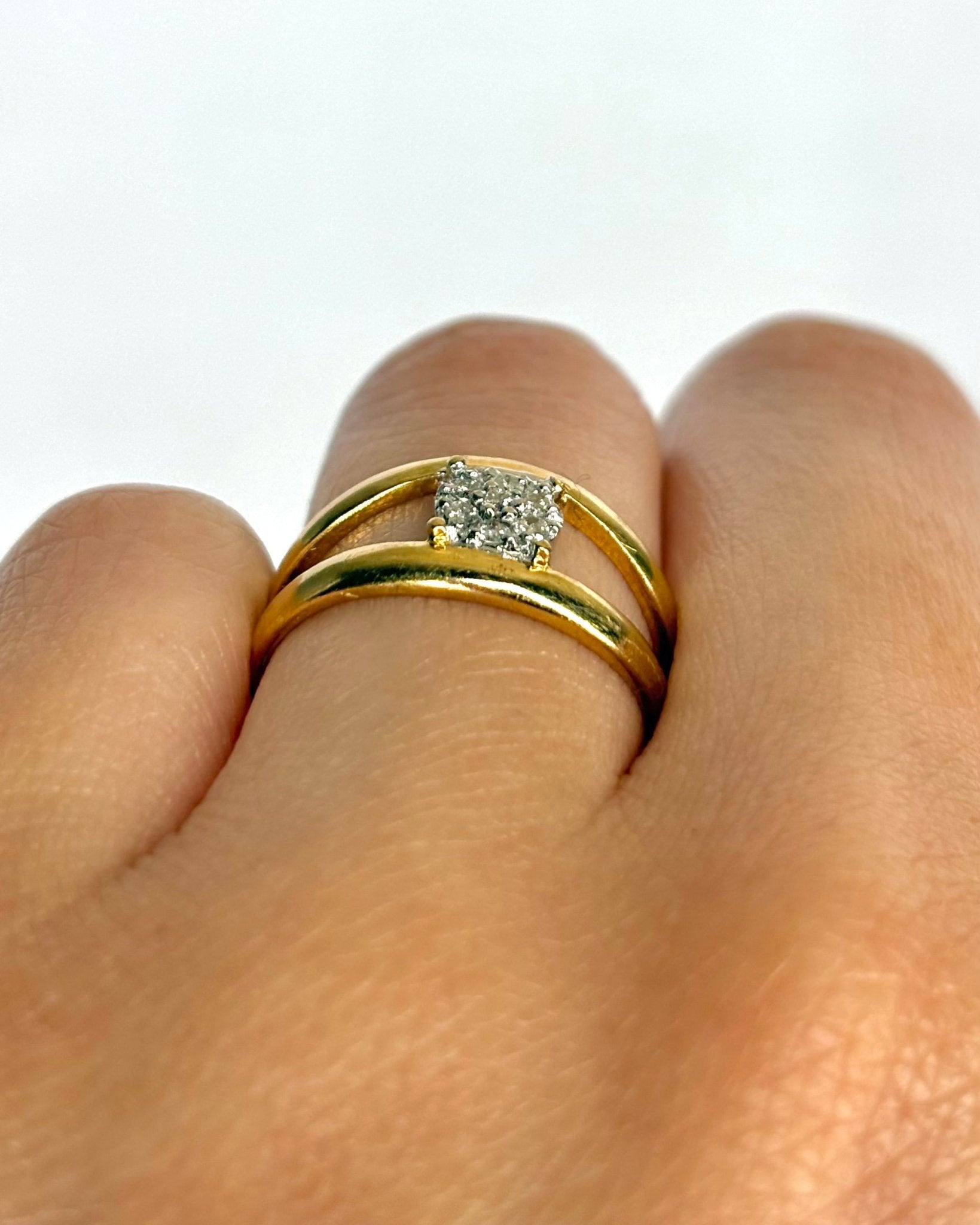 Bague Jonc Diamants "Rachelle" - Elliade Paris