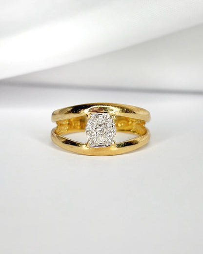 Bague Jonc Diamants "Rachelle" - Elliade Paris