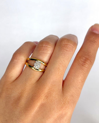 Bague Jonc Diamants "Rachelle" - Elliade Paris