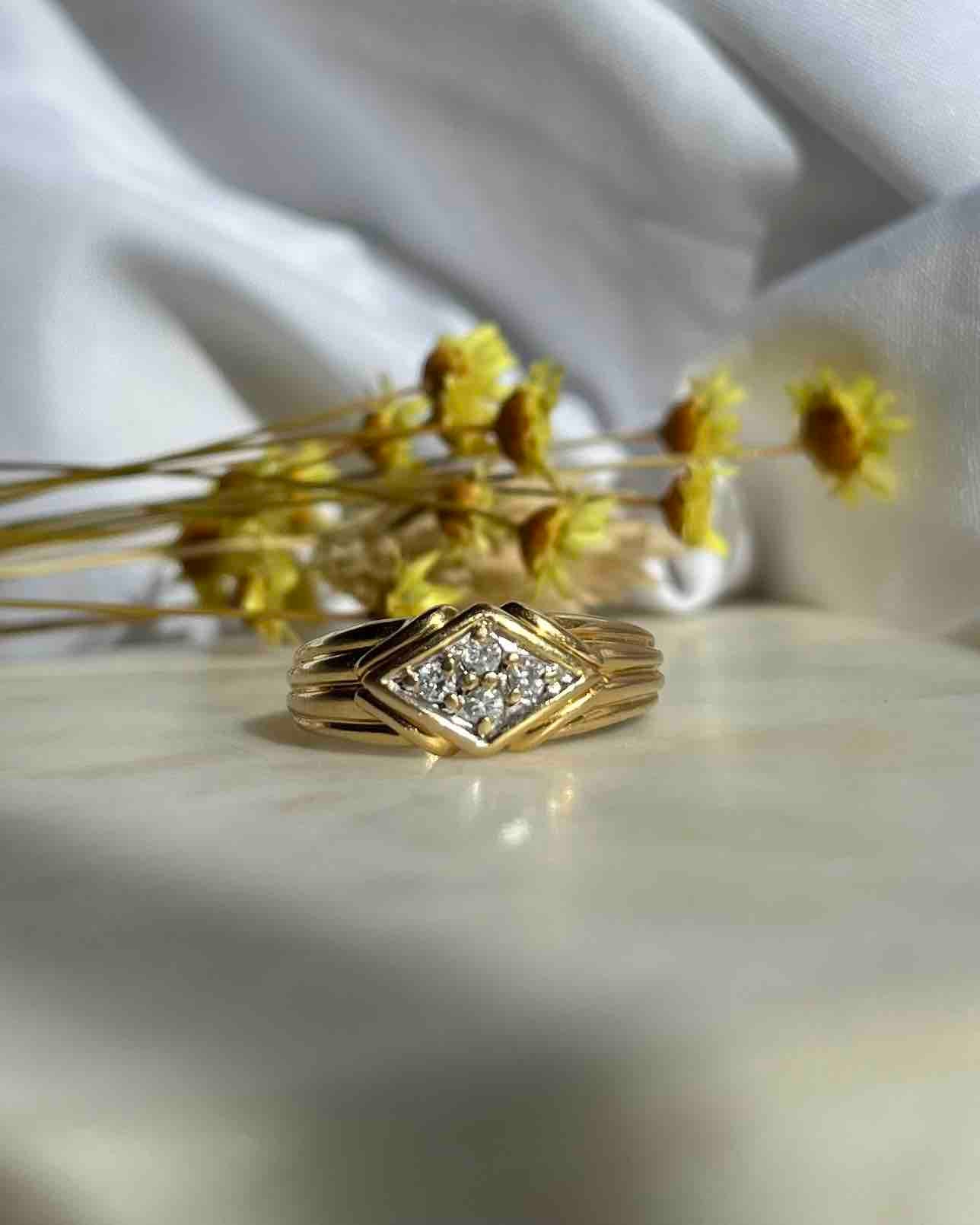 Bague Jonc Diamants "Saliba" - Elliade Paris