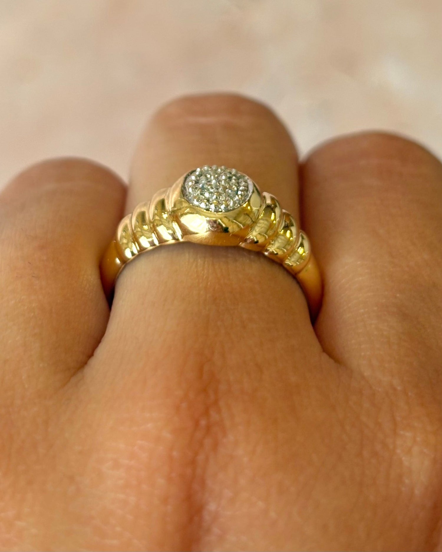 Bague Jonc Diamants "Sara" - Elliade Paris
