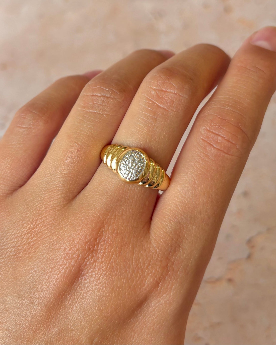 Bague Jonc Diamants "Sara" - Elliade Paris