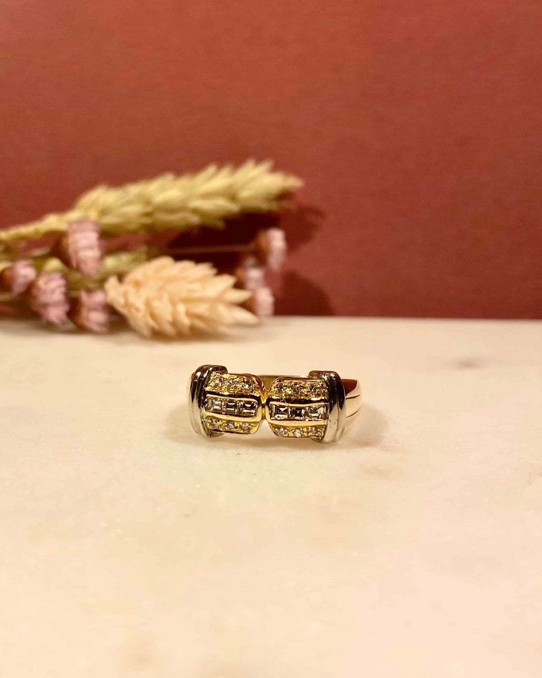 Bague Jonc Or &amp; 18 Diamants &quot;Jamie&quot;
