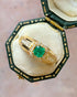 Bague Jonc Émeraude 0.62 carat & 26 Diamants "Tatiana" - Elliade Paris