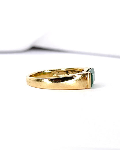 Bague Jonc Émeraude 1.10 carat "Alicia" - Elliade Paris