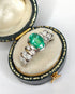 Bague Jonc Émeraude 1.70 carat & Diamants 0.32 ct 5,83 "Fiona" - Elliade Paris