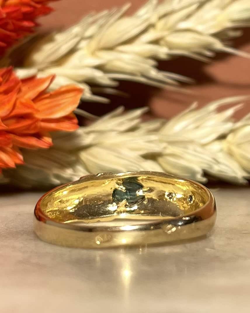Bague Jonc Emeraude et Diamants "Jewela" - Elliade Paris