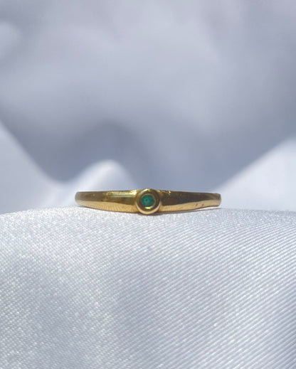 Bague Jonc Emeraude &quot;Giulia&quot; - Elliade Paris
