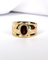 Bague Jonc Grenat 1.30 carat & Or 6.69g "Vélina" - Elliade Paris