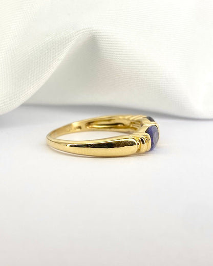 Bague Jonc Iolites 0.60 carat "Lila" - Elliade Paris