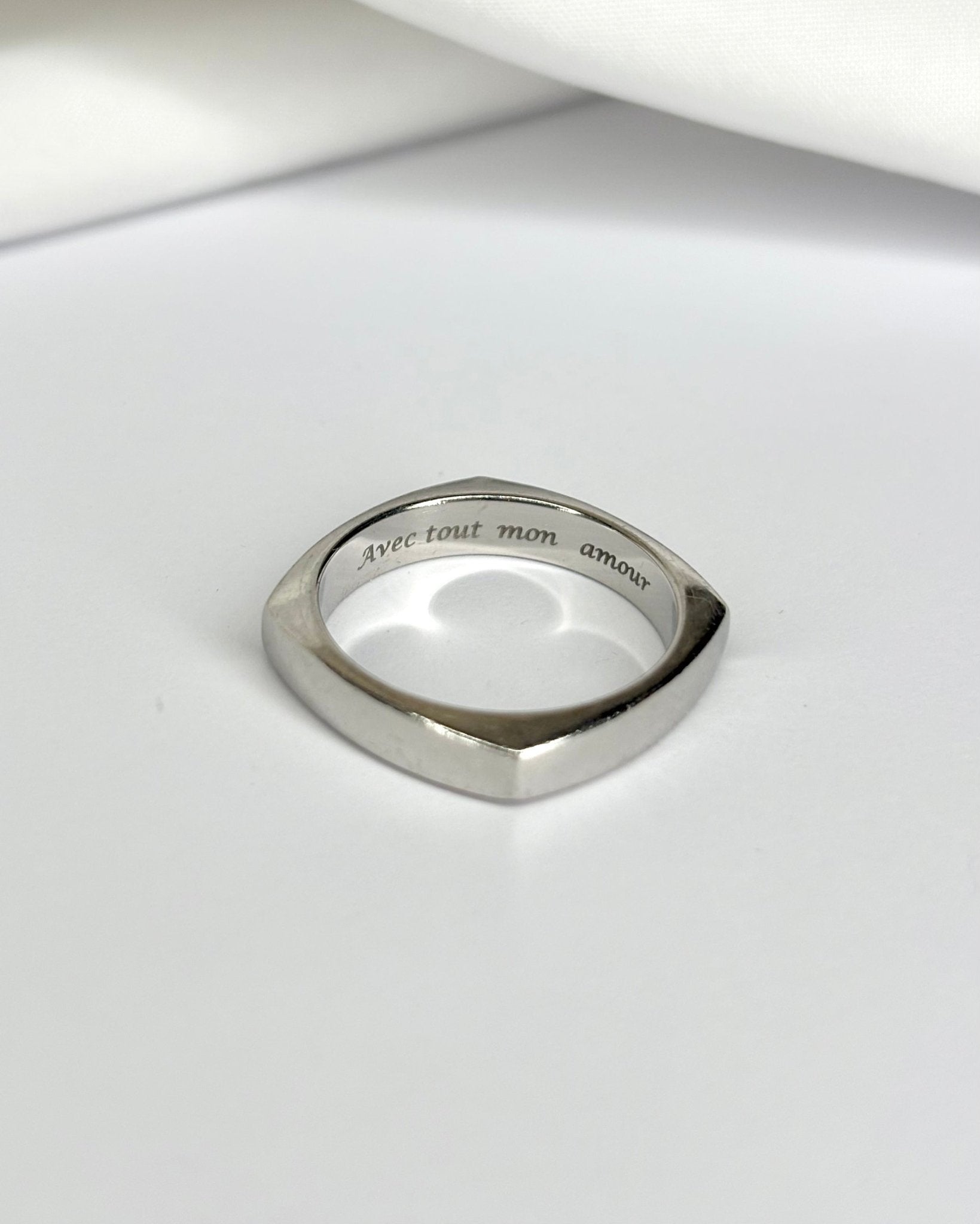 Bague jonc Mauboussin Platine 9.15 g - Elliade Paris