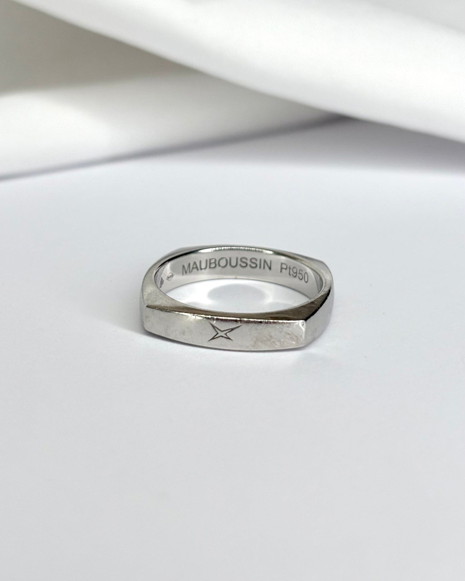 Bague jonc Mauboussin Platine 9.15 g - Elliade Paris