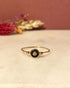 Bague Jonc Onyx & Diamants "Soizic" - Elliade Paris