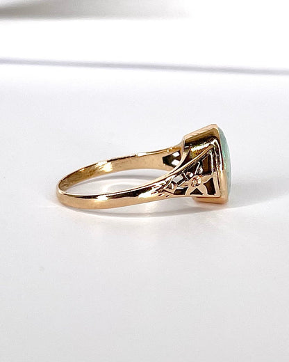 Bague Jonc Opale 1.30 carat "Solène" - Elliade Paris