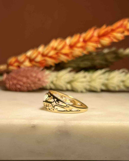 Bague jonc Opale &amp; Diamants &quot;Amalia&quot; - Elliade Paris