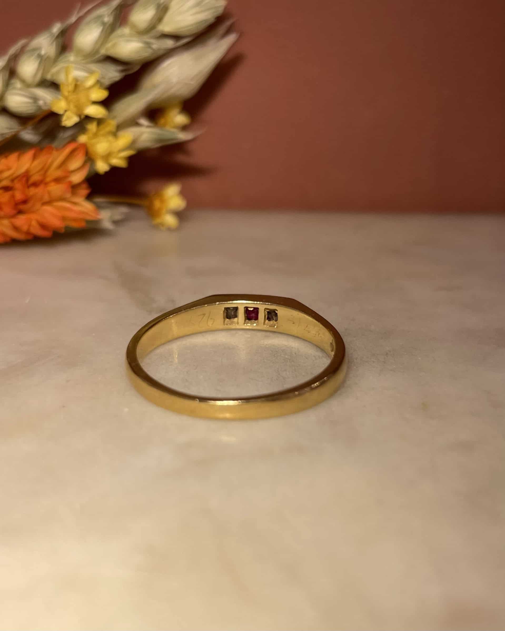 Bague Jonc Rubis &amp; Diamants "Bary"