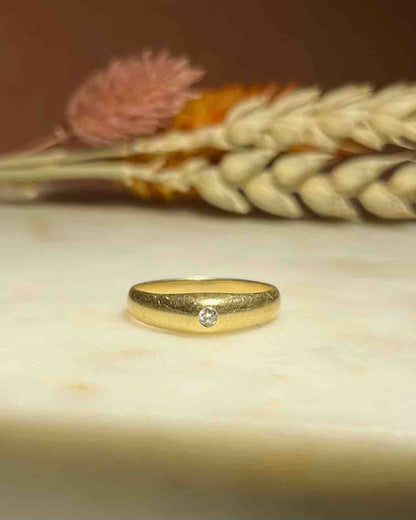 Bague jonc or &amp; Diamant &quot;Milana&quot; - Elliade Paris