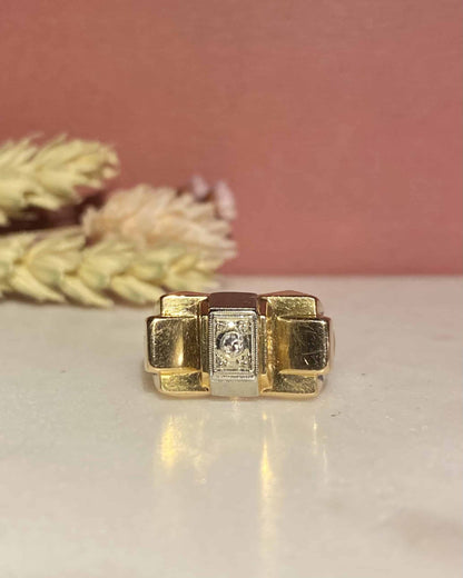 Bague Vintage Tank Diamant &quot;Tarana&quot;