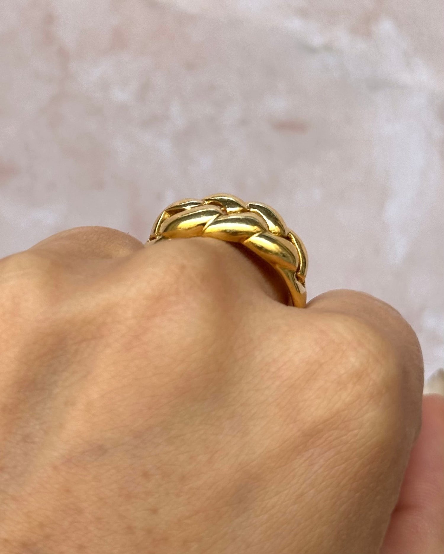 Bague Jonc Or Jaune 18 carats 4.18g "Georgia" - Elliade Paris