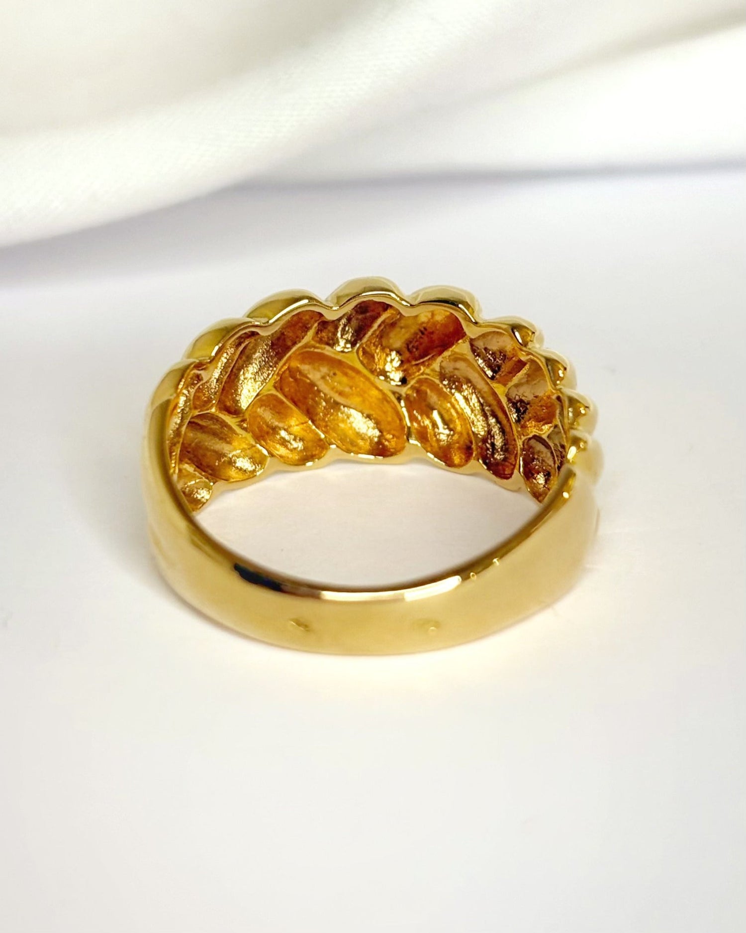 Bague Jonc Or Jaune 18 carats 5,48g "Adam" - Elliade Paris