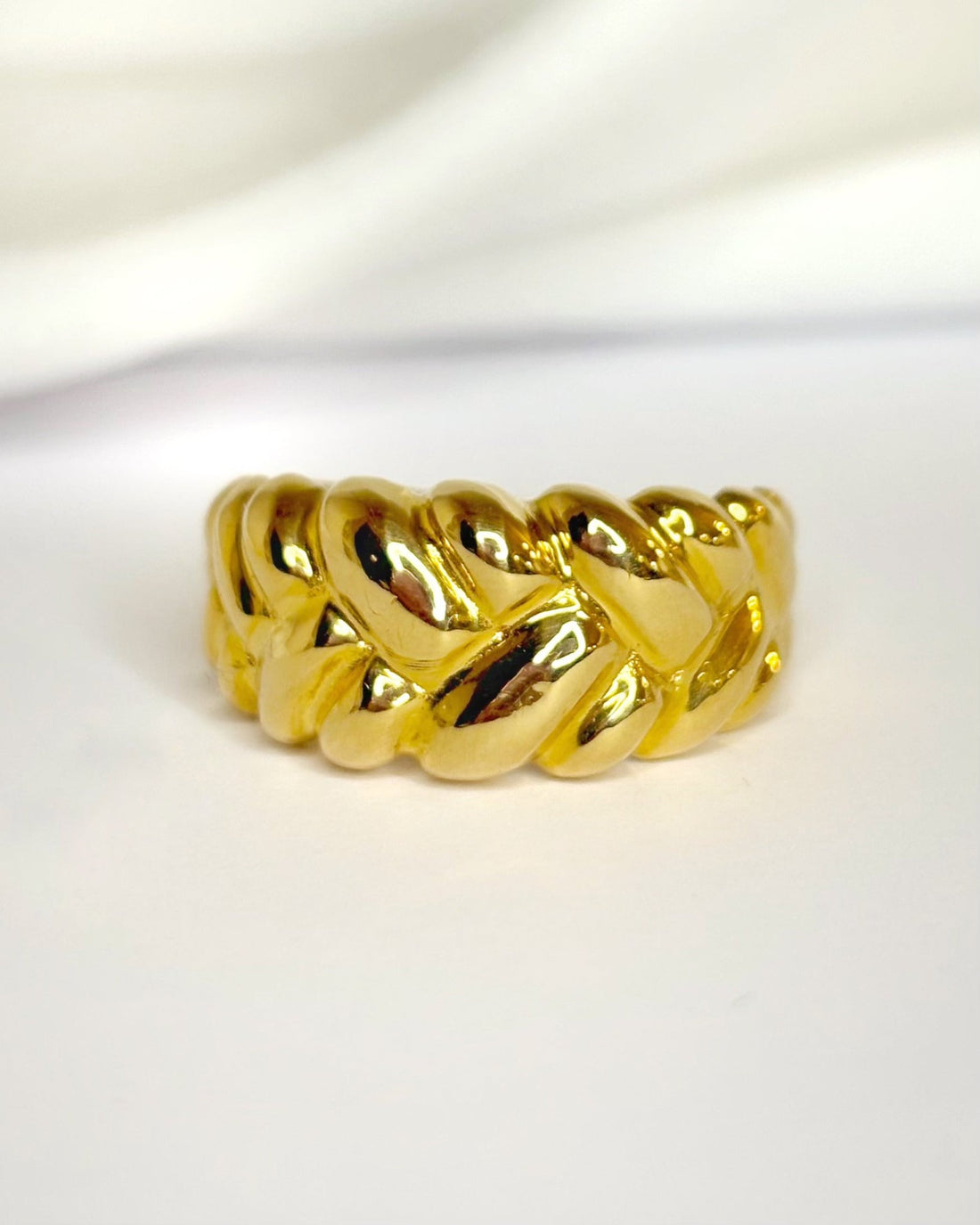 Bague Jonc Or Jaune 18 carats 5,48g "Adam" - Elliade Paris