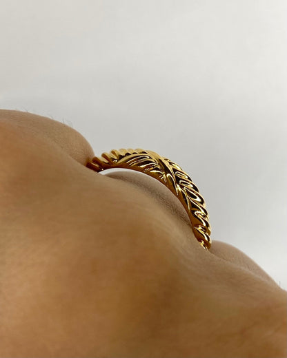 Bague Jonc Or Jaune 18 carats &quot;Nicole&quot; - Elliade Paris