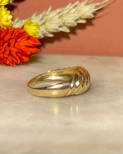 Bague Jonc Or jaune 18 carats &quot;Ornellita&quot; - Elliade Paris