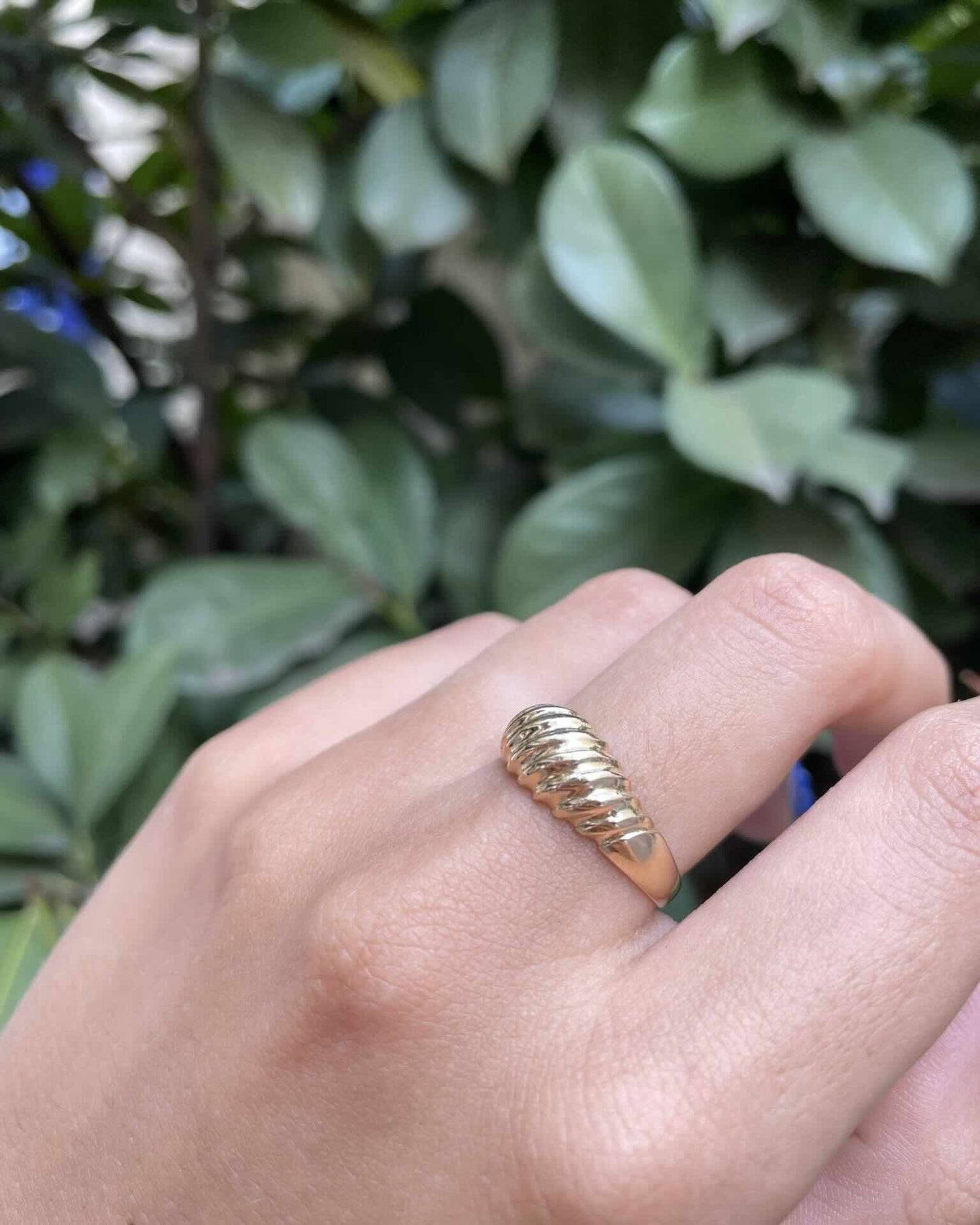 Bague Jonc Or jaune 18 carats &quot;Ornellita&quot; - Elliade Paris